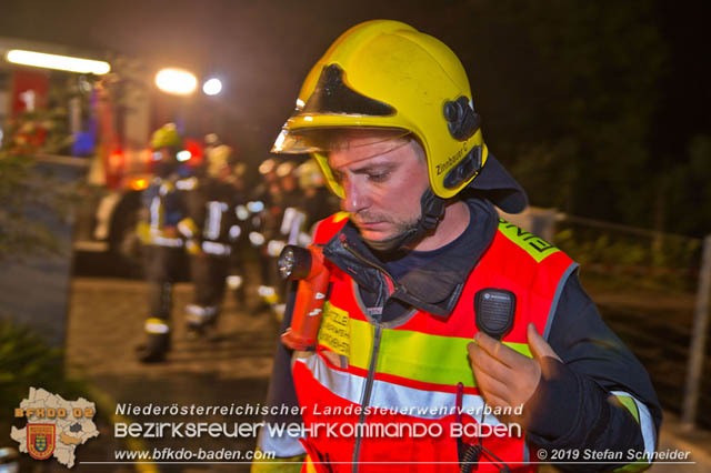 20190713 Brand in einem Traiskirchener Kleingartenhaus  Foto: © Stefan Schneider BFK Baden