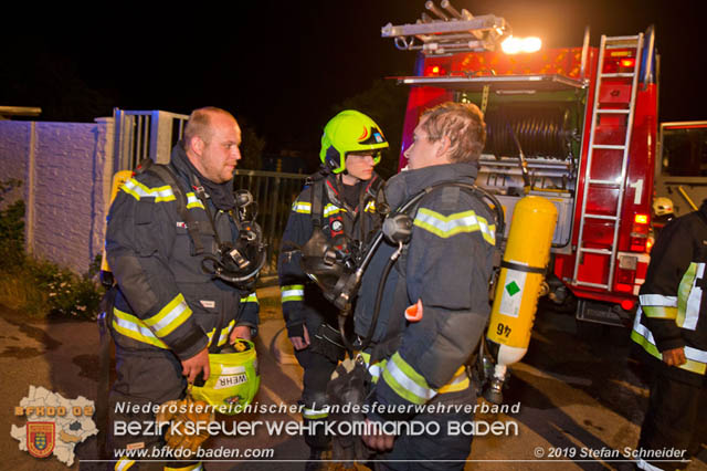 20190713 Brand in einem Traiskirchener Kleingartenhaus  Foto: © Stefan Schneider BFK Baden