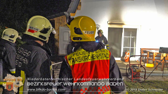 20190713 Brand in einem Traiskirchener Kleingartenhaus Foto: © Stefan Schneider BFK Baden 20190713 Brand in einem Traiskirchener Kleingartenhaus Foto: © Stefan Schneider BFK Baden