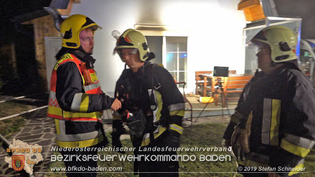 20190713 Brand in einem Traiskirchener Kleingartenhaus  Foto: © Stefan Schneider BFK Baden