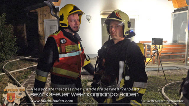 20190713 Brand in einem Traiskirchener Kleingartenhaus  Foto: © Stefan Schneider BFK Baden