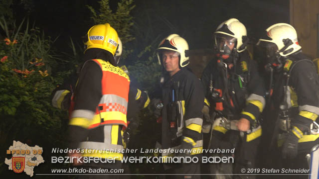 20190713 Brand in einem Traiskirchener Kleingartenhaus  Foto: © Stefan Schneider BFK Baden