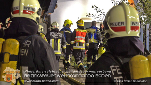 20190713 Brand in einem Traiskirchener Kleingartenhaus  Foto: © Stefan Schneider BFK Baden