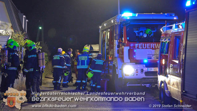 20190713 Brand in einem Traiskirchener Kleingartenhaus  Foto: © Stefan Schneider BFK Baden