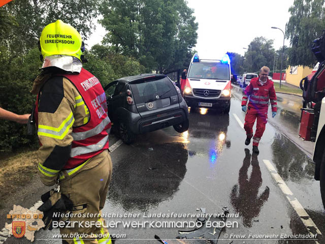 20190713 Verkehrsunfall in Ebreichsdorf  Foto: © Freiwillige Feuerwehr Ebreichsdorf