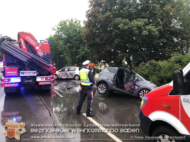 20190713 Verkehrsunfall in Ebreichsdorf  Foto: © Freiwillige Feuerwehr Ebreichsdorf