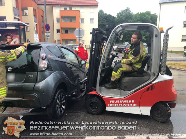 20190713 Verkehrsunfall in Ebreichsdorf  Foto: © Freiwillige Feuerwehr Ebreichsdorf