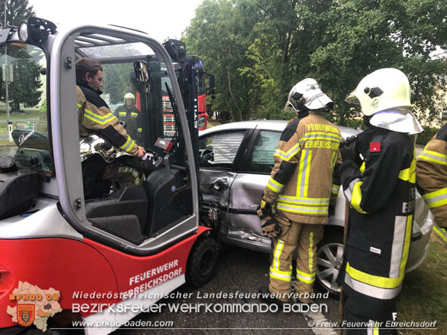 20190713 Verkehrsunfall in Ebreichsdorf  Foto: © Freiwillige Feuerwehr Ebreichsdorf