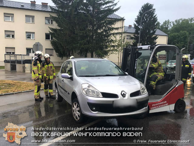 20190713 Verkehrsunfall in Ebreichsdorf  Foto: © Freiwillige Feuerwehr Ebreichsdorf