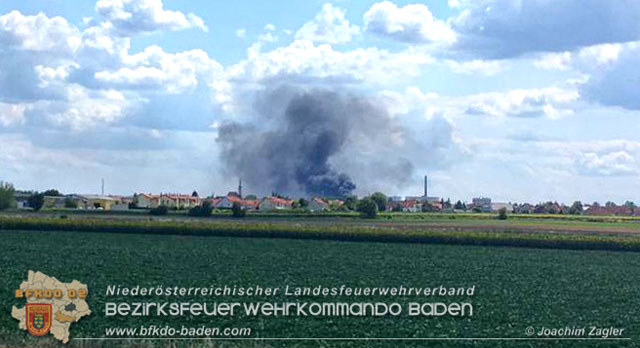 20190715 Brand mehrerer Photovoltaikpaneele am Dach einer Halle im Gewerbepark-Traiskirchen  Foto:  Joachim Zagler