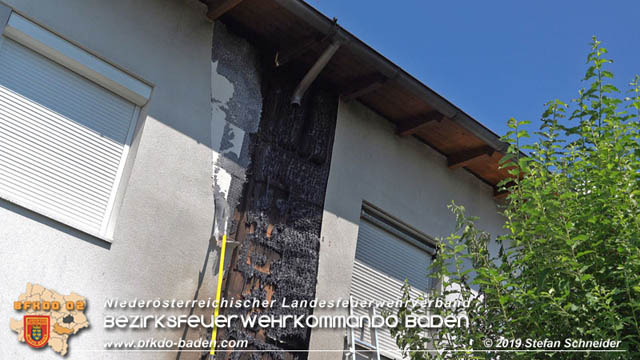 20190724 Brand bei einer Tattendorfer Reihenhausanlage Foto: © Stefan Schneider 20190724 Brand bei einer Tattendorfer Reihenhausanlage Foto: © Stefan Schneider