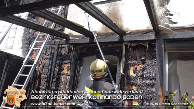 20190724 Brand bei einer Tattendorfer Reihenhausanlage Foto: © Stefan Schneider 20190724 Brand bei einer Tattendorfer Reihenhausanlage Foto: © Stefan Schneider