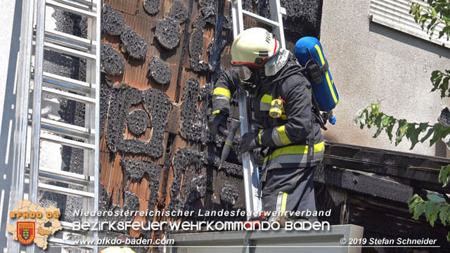 20190724 Brand bei einer Tattendorfer Reihenhausanlage  Foto: © Stefan Schneider