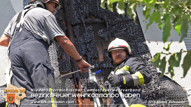 20190724 Brand bei einer Tattendorfer Reihenhausanlage  Foto: © Stefan Schneider