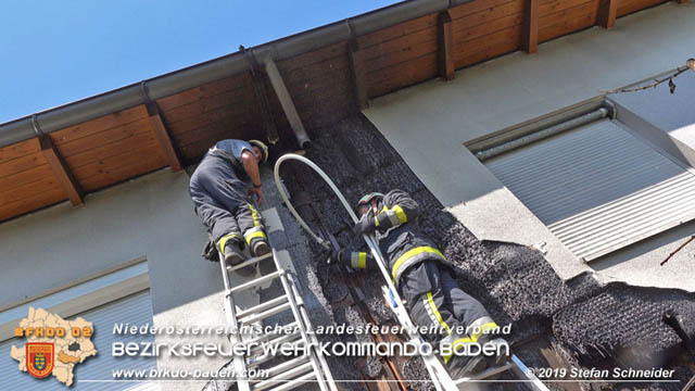 20190724 Brand bei einer Tattendorfer Reihenhausanlage  Foto: © Stefan Schneider