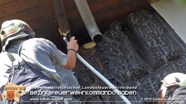 20190724 Brand bei einer Tattendorfer Reihenhausanlage  Foto: © Stefan Schneider