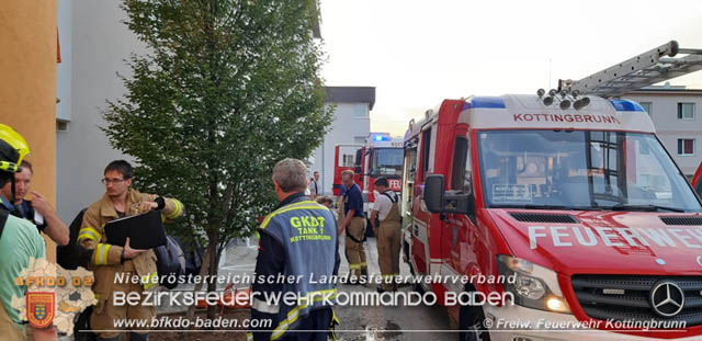 20190726 Wohnungsbrand in Kottingbrunn  Foto:  Freiwillige Feuerwehr Kottingbrunn