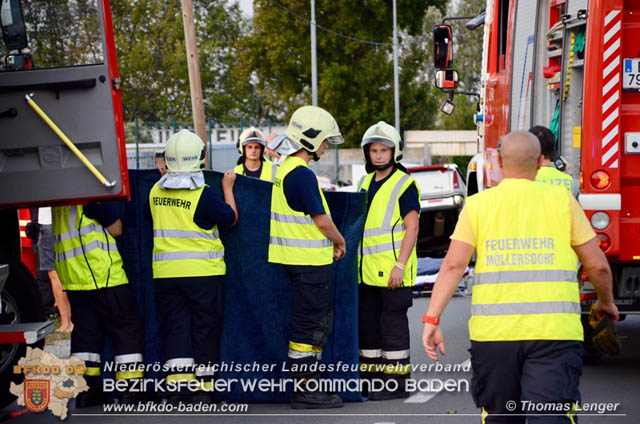 20190826 Schwerer Verkehrsunfall auf der LB212 Möllersdorf  Foto: © Thomas Lenger Monatsrevue.at