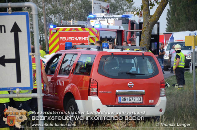 20190826 Schwerer Verkehrsunfall auf der LB212 Möllersdorf  Foto: © Thomas Lenger Monatsrevue.at