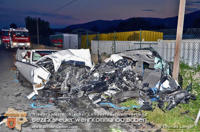 20190826 Schwerer Verkehrsunfall auf der LB212 Mllersdorf  Foto:  Thomas Lenger Monatsrevue.at