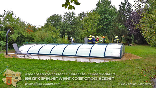 20190907 Chlorgasaustritt bei privater Outdoor-Pool Anlage  Foto: Stefan Schneider