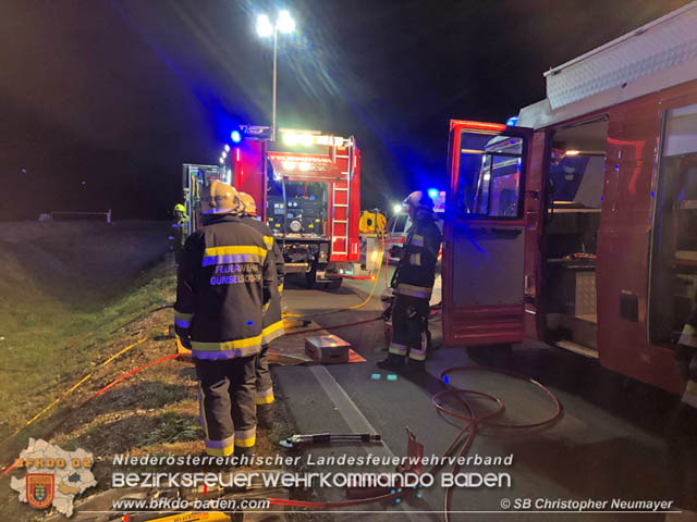 20191004 Verkehrsunfall zwischen Gnselsdorf (Gemeindegebiet Schnau a.d.Triesting) und Sollenau  Foto:  Christopher Neumayer FF Gnselsdorf