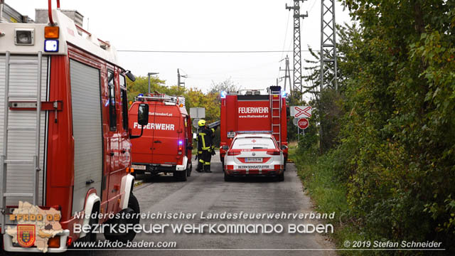 20191014 Pensionist mit Rad bei einem unbeschranktem Bahnbergang in Tattendorf von Zug erfasst und schwer verletzt  Foto:  Stefan Schneider