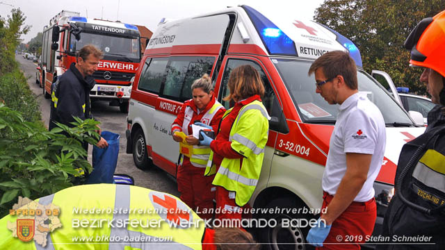 20191014 Pensionist mit Rad bei einem unbeschranktem Bahnübergang in Tattendorf von Zug erfasst und schwer verletzt Foto: © Stefan Schneider 20191014 Pensionist mit Rad bei einem unbeschranktem Bahnübergang in Tattendorf von Zug erfasst und schwer verletzt Foto: © Stefan Schneider