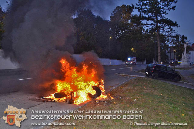 20191024 Ein Motorrad fing in Ebreichsdorf Feuer  Foto:  Thomas Lenger Monatsrevue.at