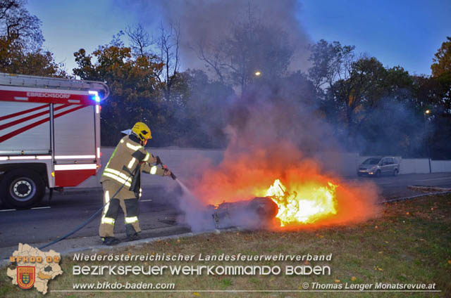 20191024 Ein Motorrad fing in Ebreichsdorf Feuer  Foto:  Thomas Lenger Monatsrevue.at