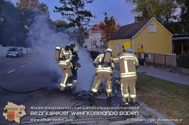 20191024 Ein Motorrad fing in Ebreichsdorf Feuer  Foto:  Thomas Lenger Monatsrevue.at