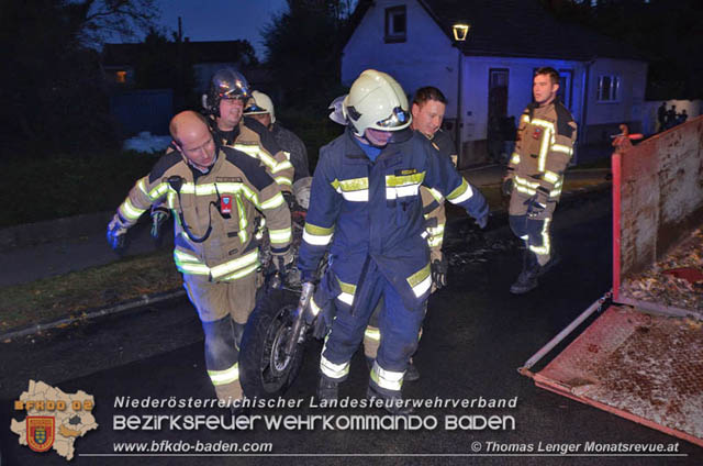 20191024 Ein Motorrad fing in Ebreichsdorf Feuer  Foto:  Thomas Lenger Monatsrevue.at