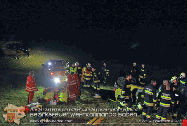 20191207 Verkehrsunfall auf der L4001 bei Mayerling  Foto:  FF Alland