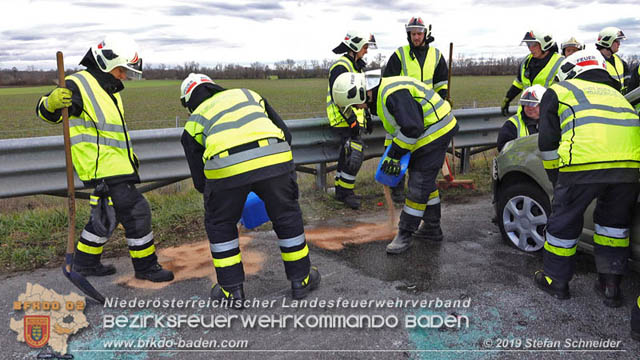 20191225 Verkehrsunfall auf der A2 zwischen Knoten Guntramsdorf und Ausfahrt IZ N Sd  Foto:  Stefan Schneider