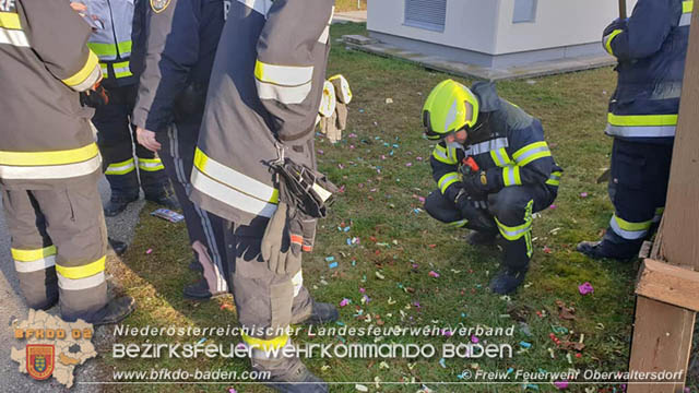 20200101 Schwerer Unfall mit Feuerwerkskrper in Oberwaltersdorf  Fotos:  Freiwillige Feuerwehr Oberwaltersdorf