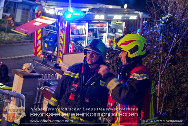 20200104 Kellerbrand in Badener Einfamilienhaus Ortsteil Weikersdorf  Foto:  Stefan Schneider 