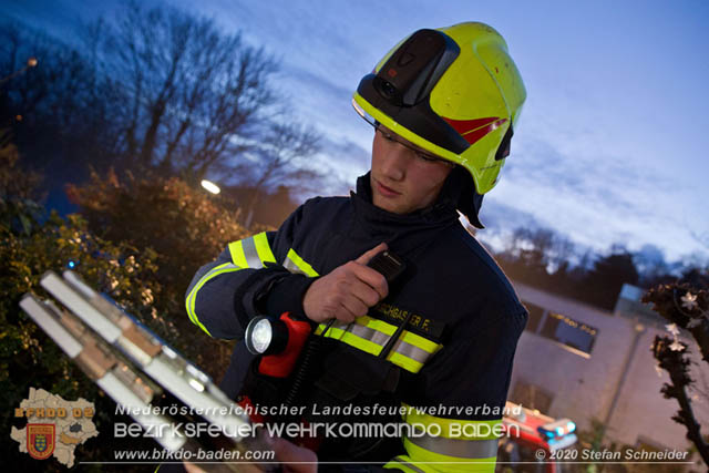 20200104 Kellerbrand in Badener Einfamilienhaus Ortsteil Weikersdorf  Foto:  Stefan Schneider 