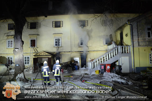 20200111 Brand eines alten Ebreichsdorfer Mehrparteienwohnhaus  Fotos: © Thomas Lenger Monatsrevue.at