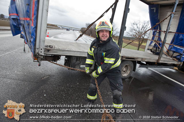 20200204 Strumtief "Petra" über der A2 Leobersdorf - Wöllersdorf  Foto: Stefan Schneider BFK Baden