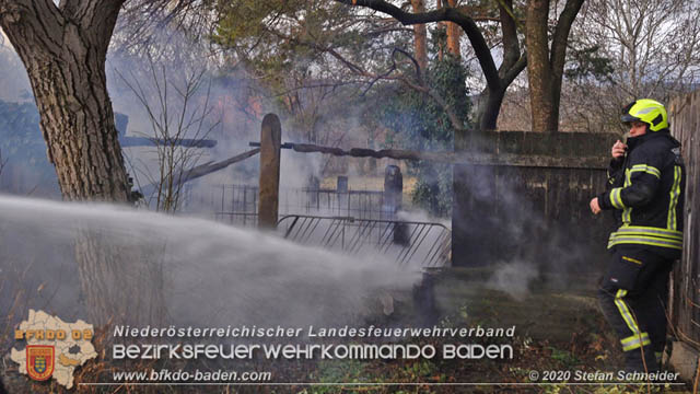 20200205 Brand in einem Tribuswinkler Garten während Sturmtief Petra  Foto: Stefan Schneider