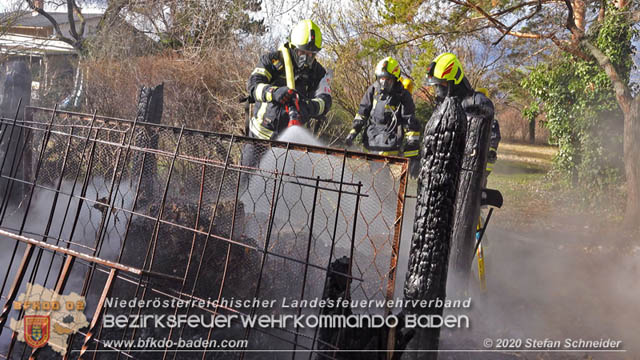 20200205 Brand in einem Tribuswinkler Garten whrend Sturmtief Petra  Foto: Stefan Schneider