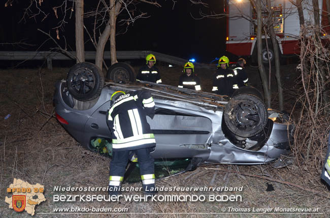 20200209 Verkehrsunfall auf der LB60 bei Pottendorf Foto:  Thomas Lenger Monatsrevue.at