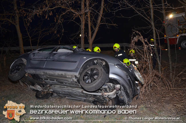 20200209 Verkehrsunfall auf der LB60 bei Pottendorf Foto:  Thomas Lenger Monatsrevue.at