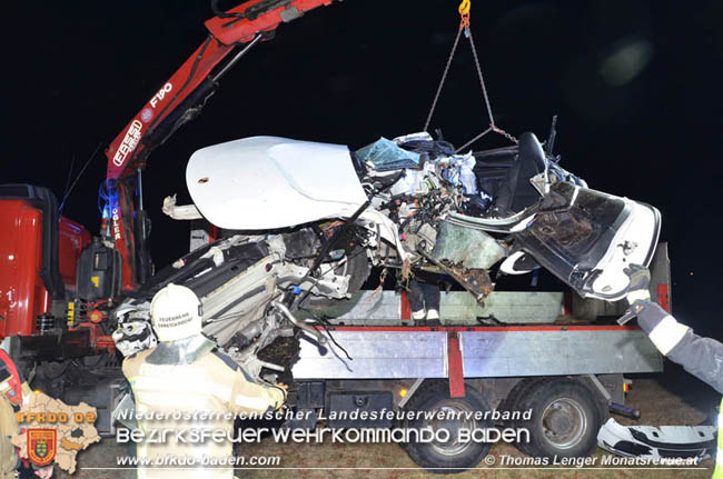 20200210 Verkehrsunfall in Ebreichsdorf  Foto:  Thomas Lenger Monatsrevue.at