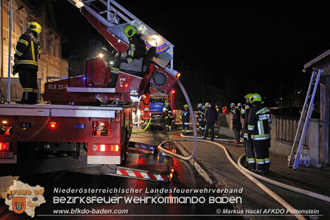 20200214 Brand in einer Hirtenberger Dachgeschosswohnung  Foto: © Markus Hackl AFKDO Pottenstein