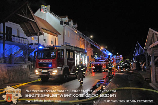 20200214 Brand in einer Hirtenberger Dachgeschosswohnung  Foto: © Markus Hackl AFKDO Pottenstein