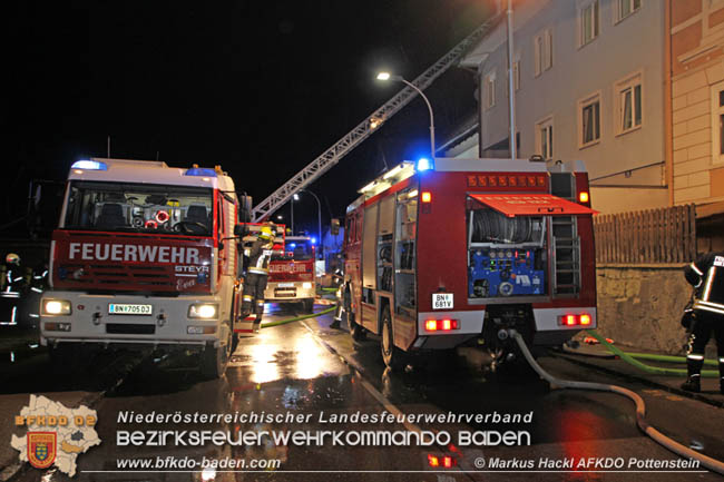 20200214 Brand in einer Hirtenberger Dachgeschosswohnung  Foto: © Markus Hackl AFKDO Pottenstein