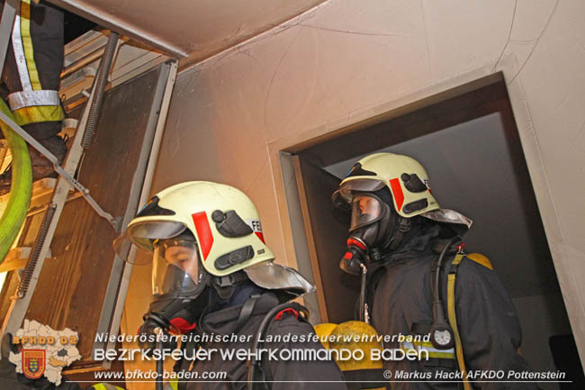 20200214 Brand in einer Hirtenberger Dachgeschosswohnung  Foto: © Markus Hackl AFKDO Pottenstein