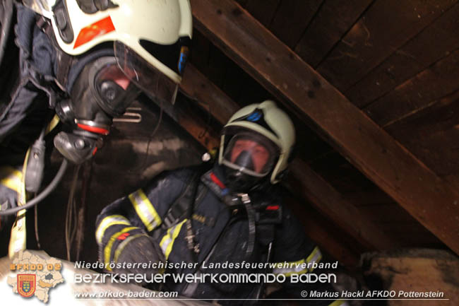 20200214 Brand in einer Hirtenberger Dachgeschosswohnung  Foto: © Markus Hackl AFKDO Pottenstein