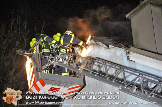 20200214 Brand in einer Hirtenberger Dachgeschosswohnung  Foto: © Markus Hackl AFKDO Pottenstein